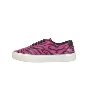 Saint Laurent Leather Pink Zebra Print Sneakers Size 8.5 US 100% Authentic